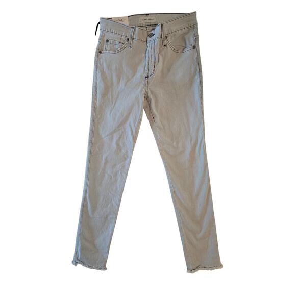 James Jeans Twiggy Ankle Blue White Striped - Size 29 - Picture 1 of 5